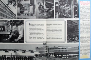 Simca 8 Sport Convertible Modelprogram 1950 Carbrochure (2234)